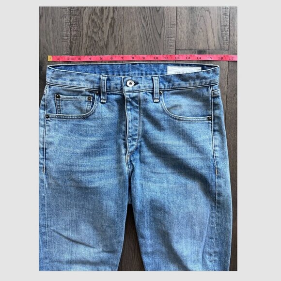 Rag & Bone Fit 2 Slim High Rise Jeans Size 32 Fire Island Button Fly Denim - Picture 6 of 8